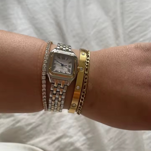 Panthere Two-Tone Classic Stainless Steel Watch - Picture 8 of 16